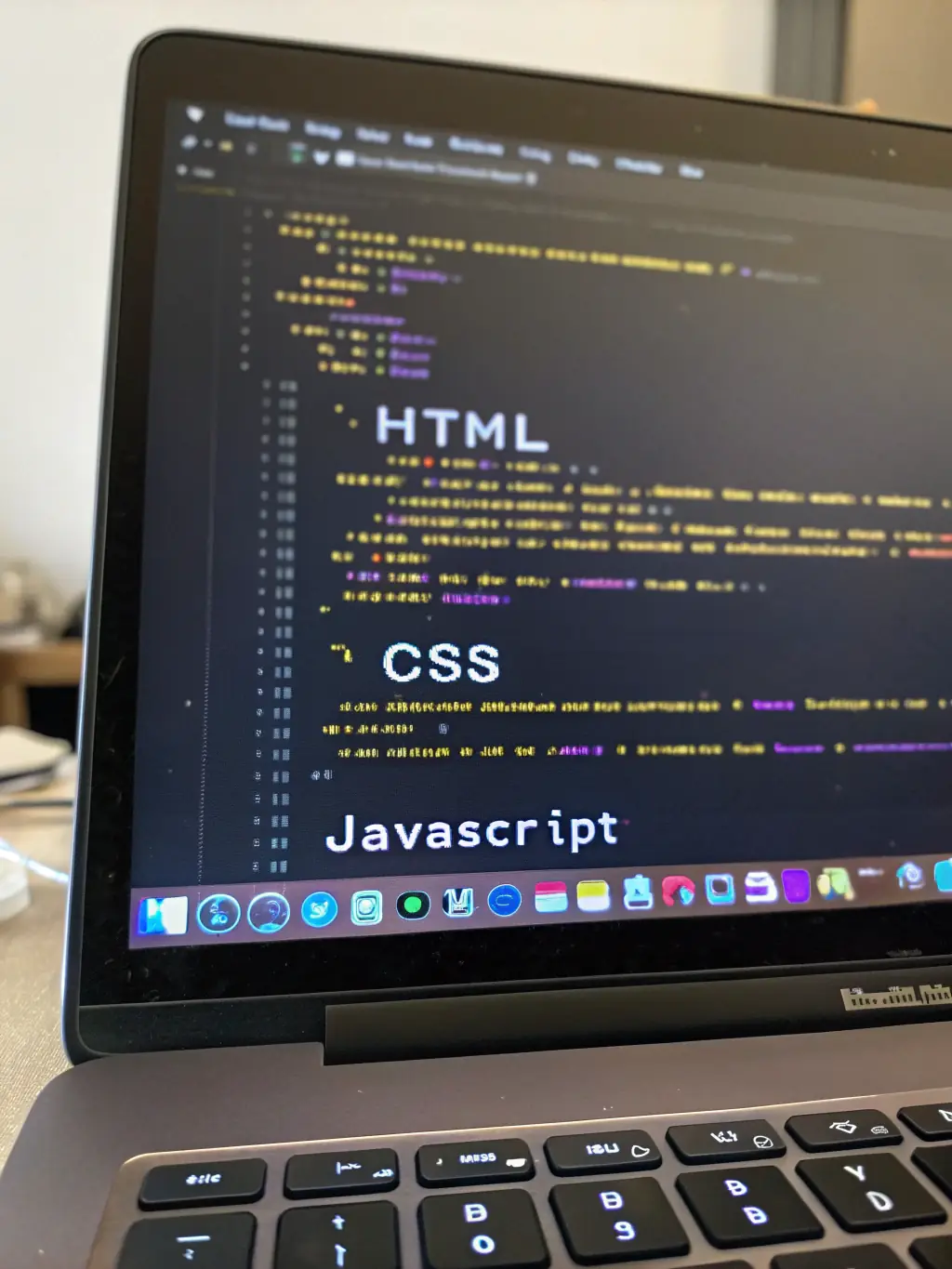 A focused shot of a computer screen displaying clean, well-commented JavaScript code, emphasizing readability and best practices.