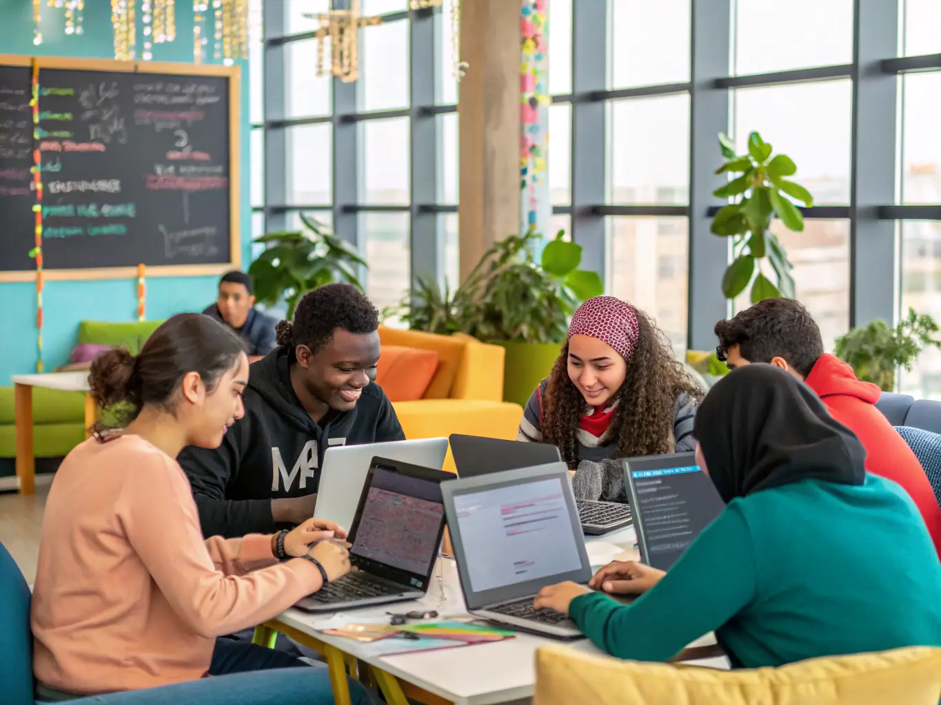 A collaborative coding session with students and instructors, highlighting the interactive and supportive learning environment of the JavaScript Mastery Course.